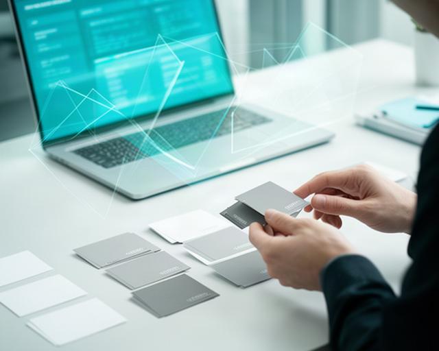 担当者が個人情報を含む可能性のある業務データを確認し、AI分析に必要な範囲を選別する様子